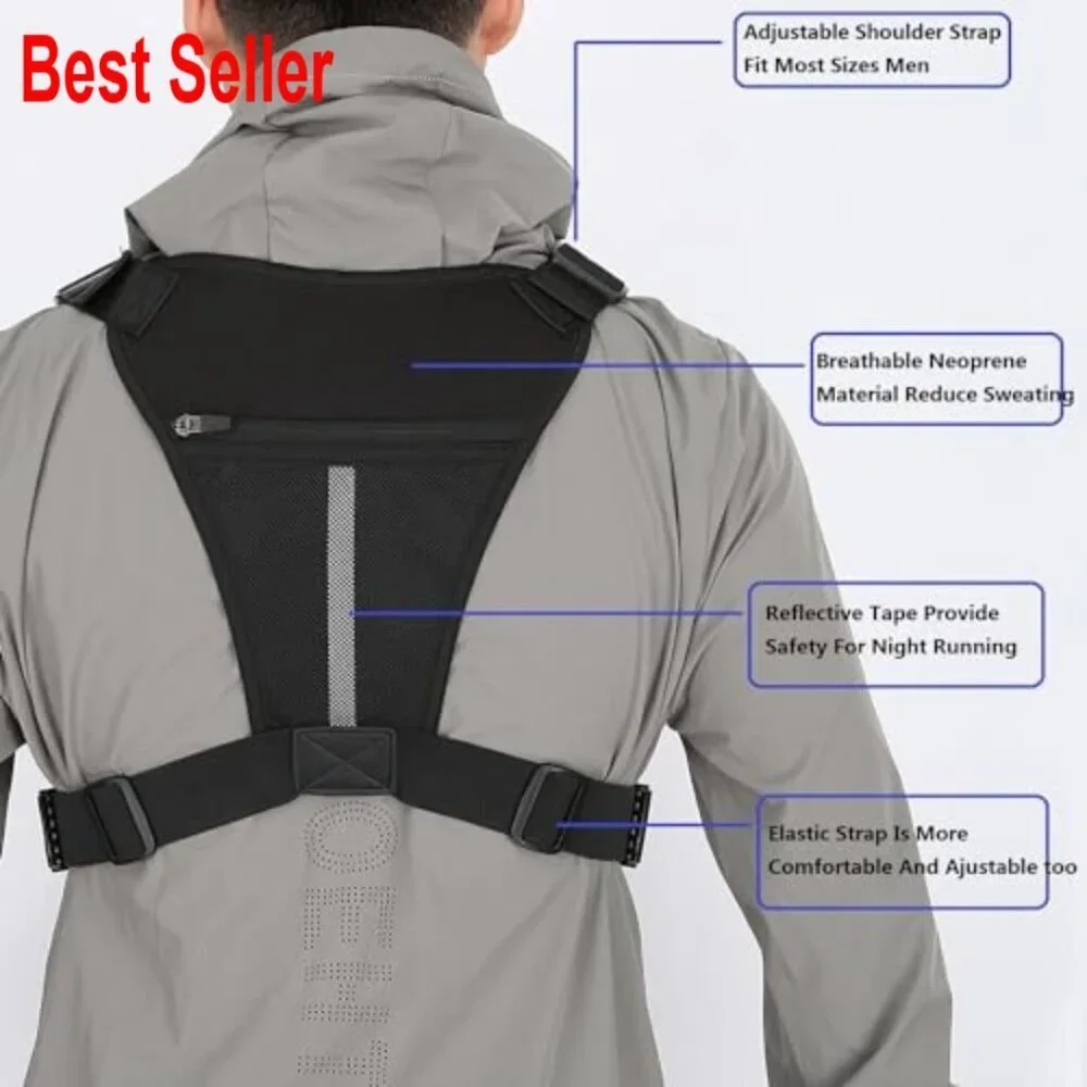 Tactical Chest Bag Rig For Running Cycling Sports Polyester